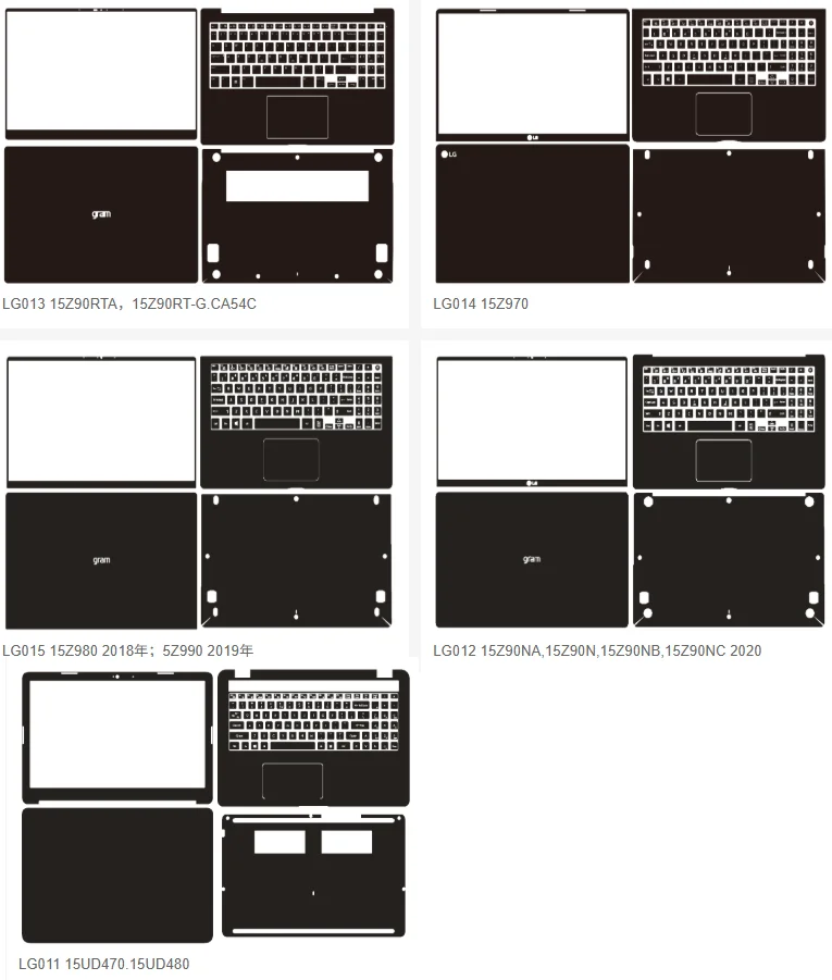 LG 그램 15 15Z90N 15Z970 15Z980 그램 16 2025 2024 2023 2022 2020 16Z90T 16Z90S 16ZD95 노트북 비닐 데칼 커버 스티커 스킨