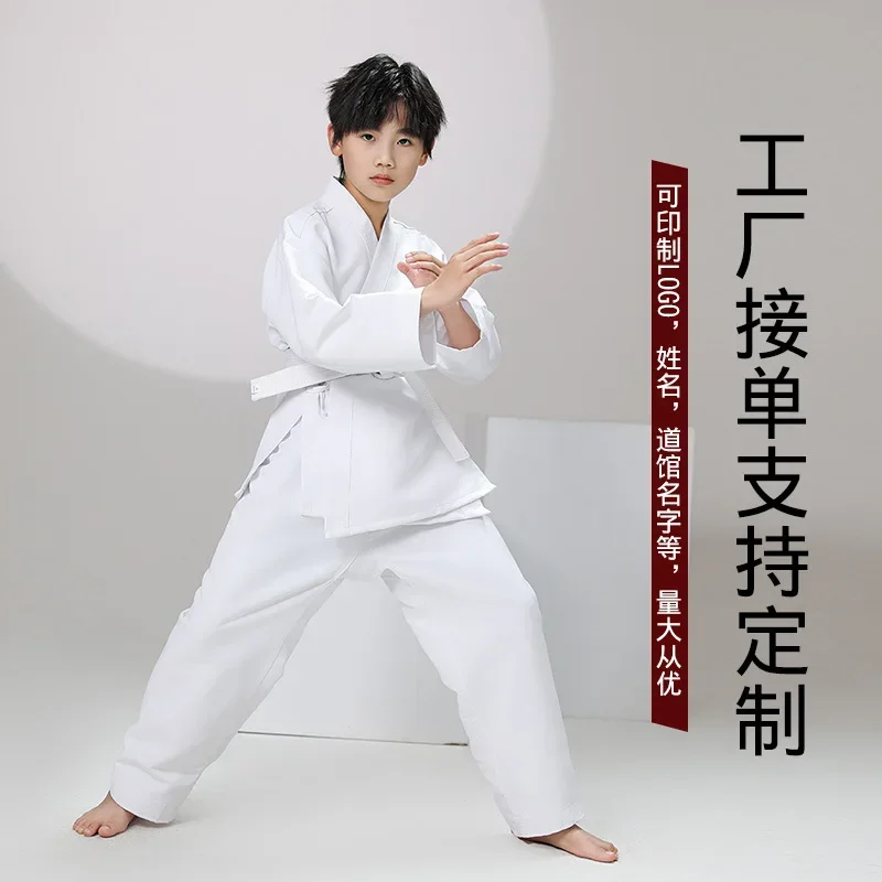 Breathable Karate Uniform Lightweight Pants Jackets Martial Arts Uniform Free Belt Students Sports Suit