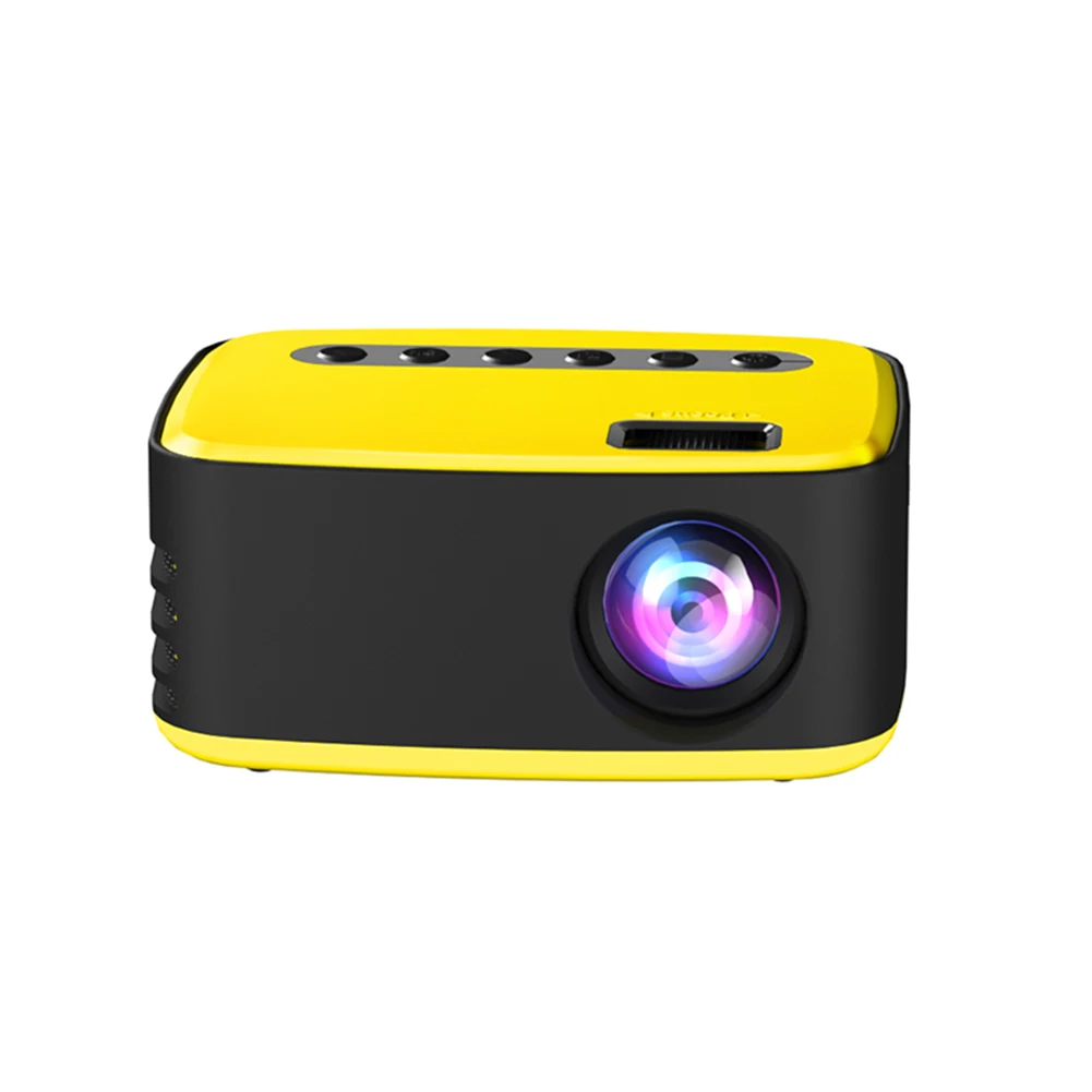 

Mini Projector 1080P HD LED Light Bedroom Video Player Home Theater Laptop ABS Movie AV With Remote Control Portable Handheld