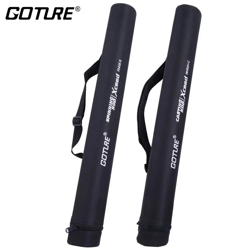 Tube rigide de protection pour canne à pêche Goture portable 64-150cm étui de transport pêche extérieur