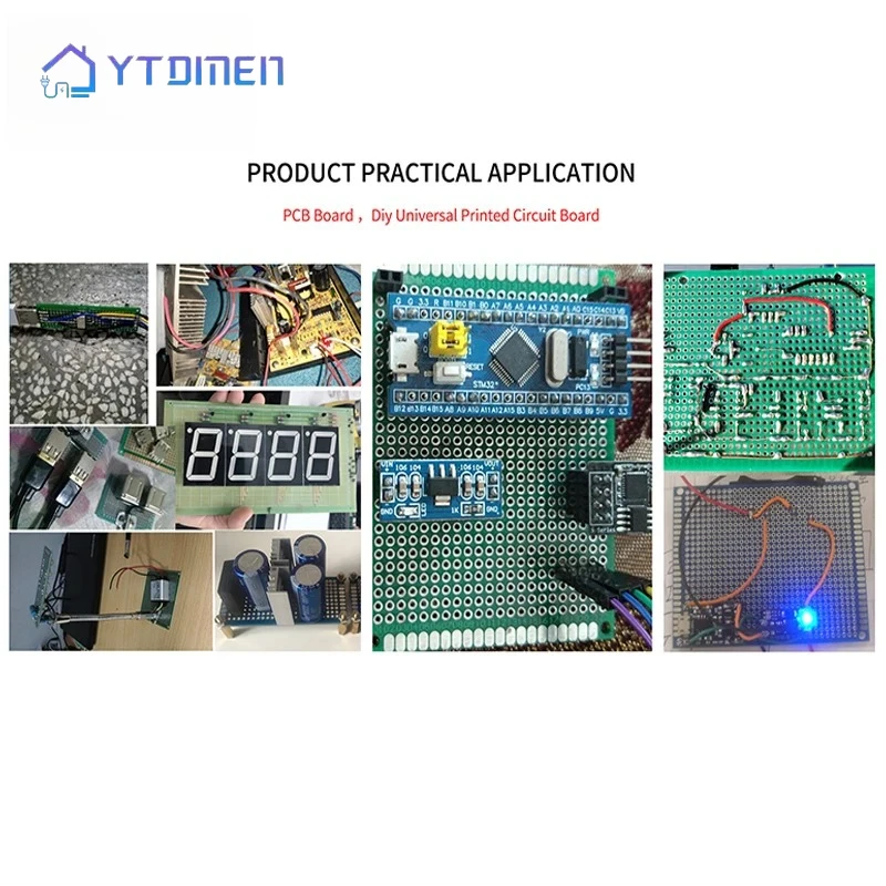 1-5PCS 단면 PCB 프로토타입 보드 10x10/10x15/10x22/12x18mm FR4 구리 클래드 전자용 범용 DIY 회로 기판