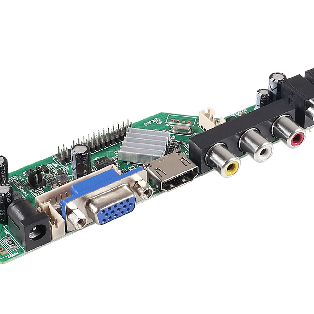 Universal Scaler Kit TV Controller Driver Board Digital Signal DVB-C DVB-T2 DVB-T Universal LCD UPGRADE 3463A lvds development board circuit board motor driver board electronic switch control board audio receiver board arduino development board