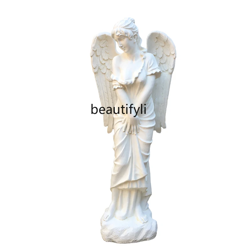 

European Angel Statue Model Big Decorations Hotel Soft Outfit Decoration Courtyard Furnishings