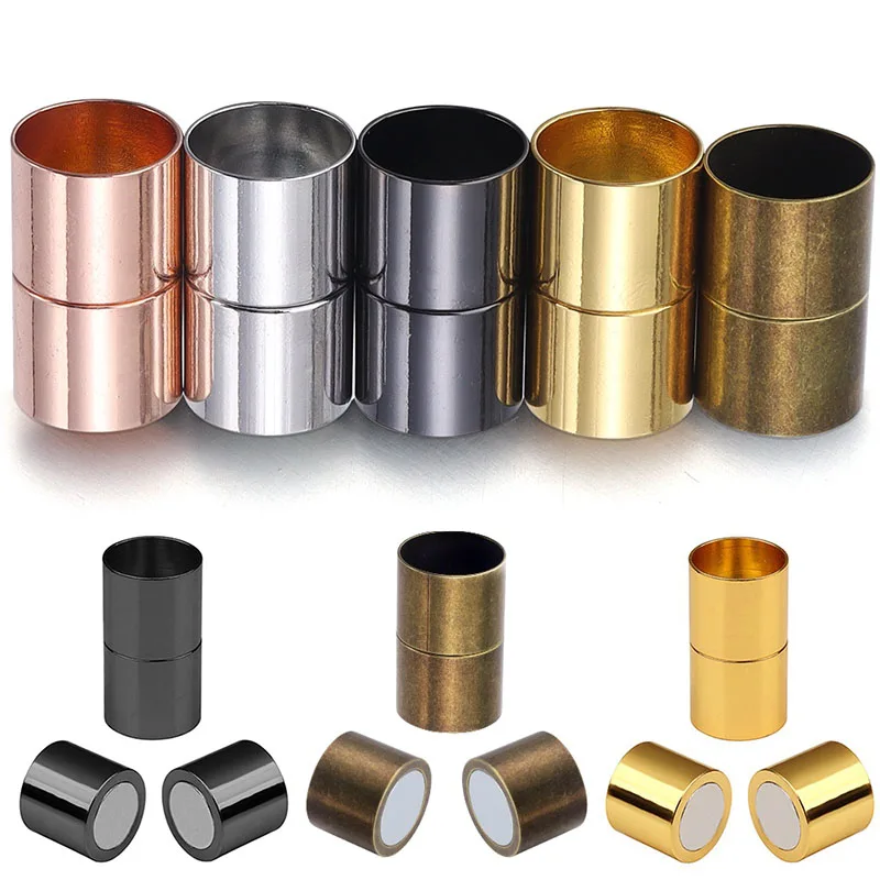 5 Sets/Lot 5 6 8 10 12 14mm Gold Color Strong Magnetic