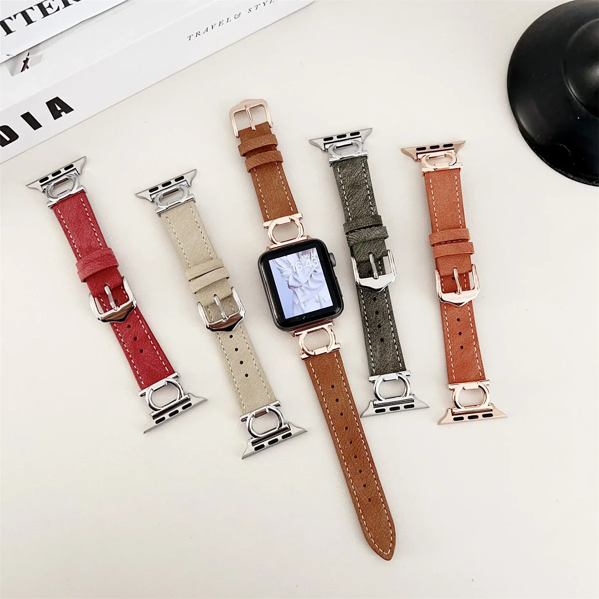 Smartwatch Band For Apple Watch Leather Fashion Replacement Strap_voghion.com