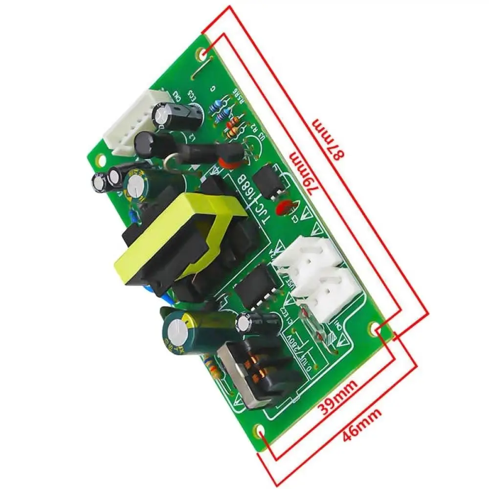 1개 AC-DC 5V 12V 스위칭 전원 공급 모듈 AC-DC 변환기 AC 220V를 DC 5V 12V로 변환하는 전원 공급 보드 (필터 포함, 교체용)