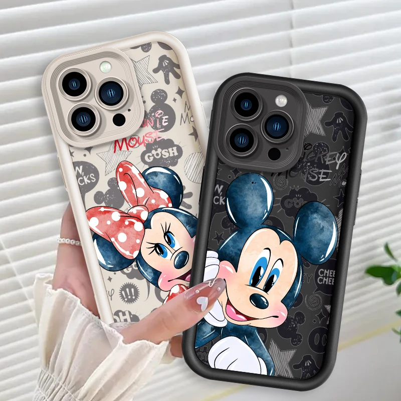 Red Minnie Cute Cartoon Eye Ladder Per Apple Iphone 15 14 13 12 11 Xs Xr X Pro Max Plus Cover Phone Case