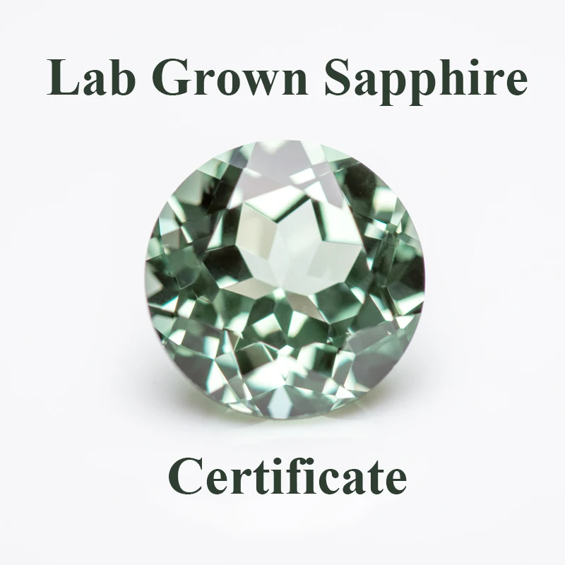 Бусины с подвеской в виде выращенного сапфира