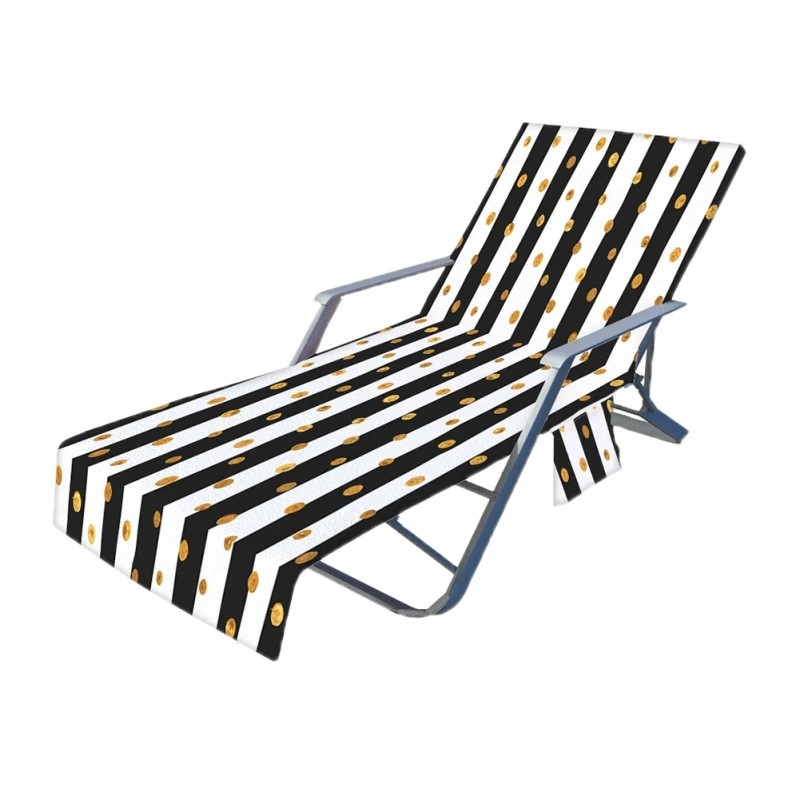 

Модное пляжное кресло чехол для полотенца, моющееся полотенце, чехол для стула для загара, патио, шезлонг для бассейна