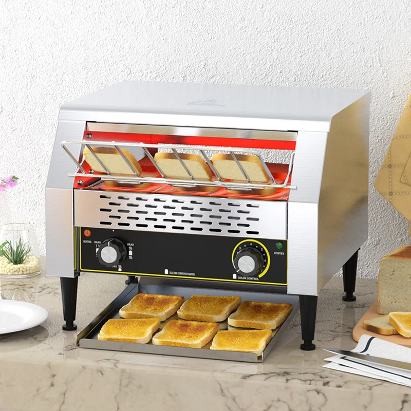Toaster Commercial Caterpillar Type Fully Automatic Hotel Breakfast Up And Down Heating Intelligent Panel