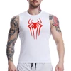 Spider Print Tank Tops for Men Athletic Quick Dry Sleeveless Compression Shirt Gym Workout Running Vest Baselayers Undershirts 3