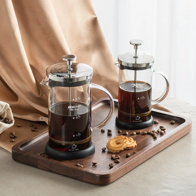 Cafetera de prensa francesa de vidrio La Cafetière