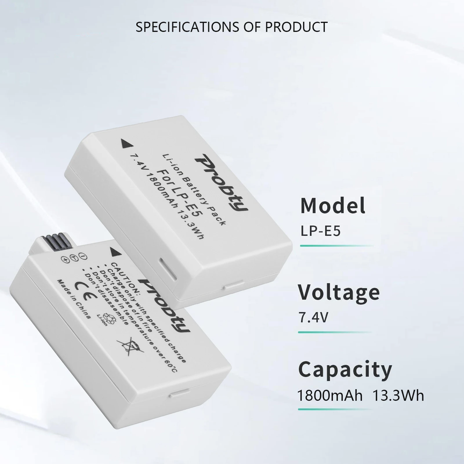 1 Pc LP-E5 LPE5 LP E5 Rechargeable Camera Battery For CANON 450D 500D 1000D KISS X2 X3 F Rebel XS XSi T1i rechargeable battery camera battery