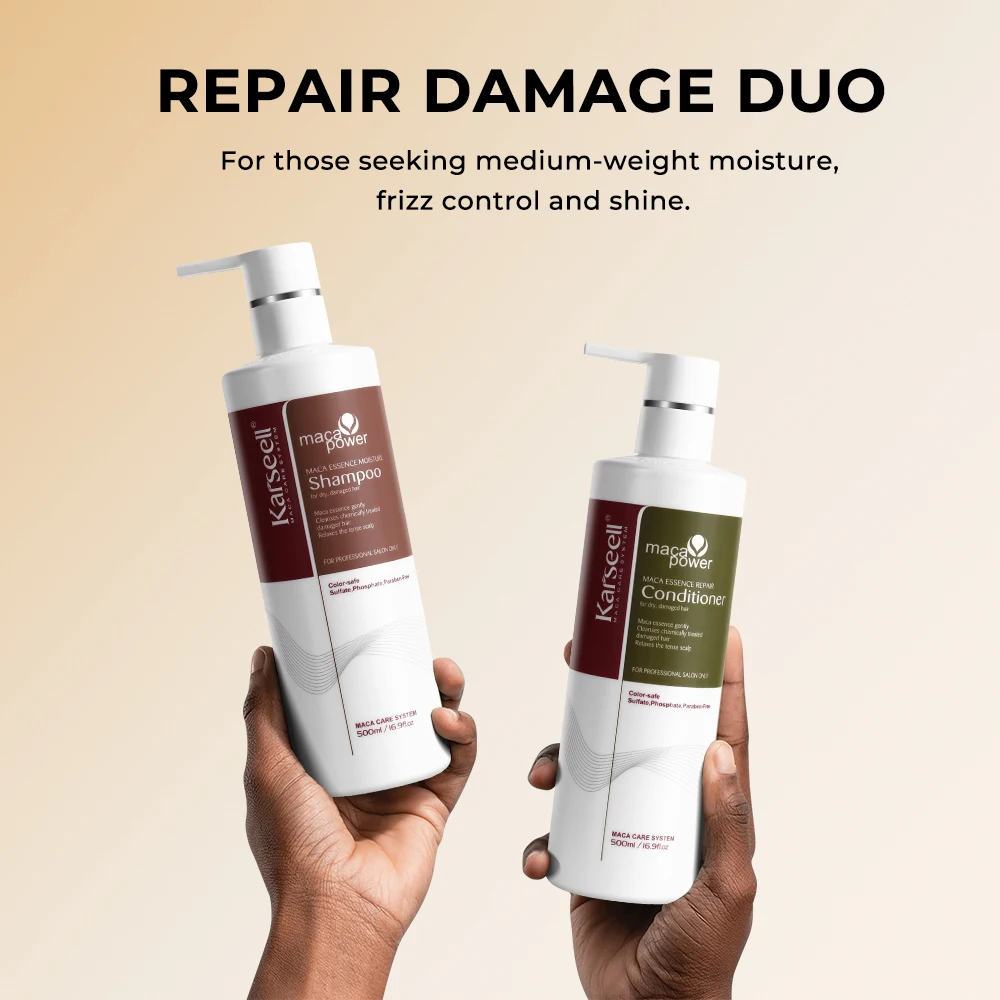Karseell Trattamento per capelli al collagene Riparazione, shampoo e balsamo per capelli secchi e danneggiati Tutti i tipi di capelli Regalo per la cura dei capelli - immagine 3