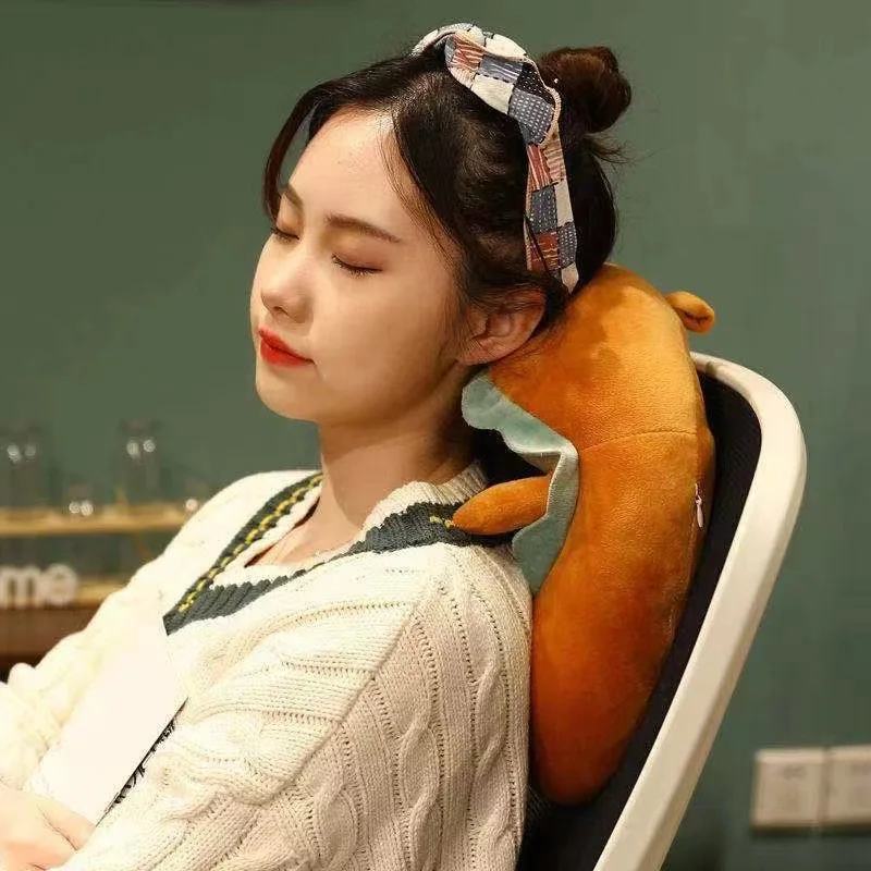 Portable U Shaped Neck Pillow for Car Travel and Cervical Spine Support