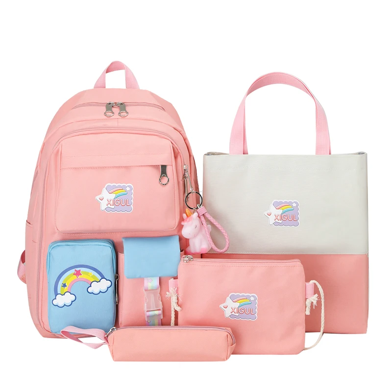 4pcs Set School Bags Girls Backpacks Schoolbag  Set Backpack School 4 - 4  1pcs Set - Aliexpress