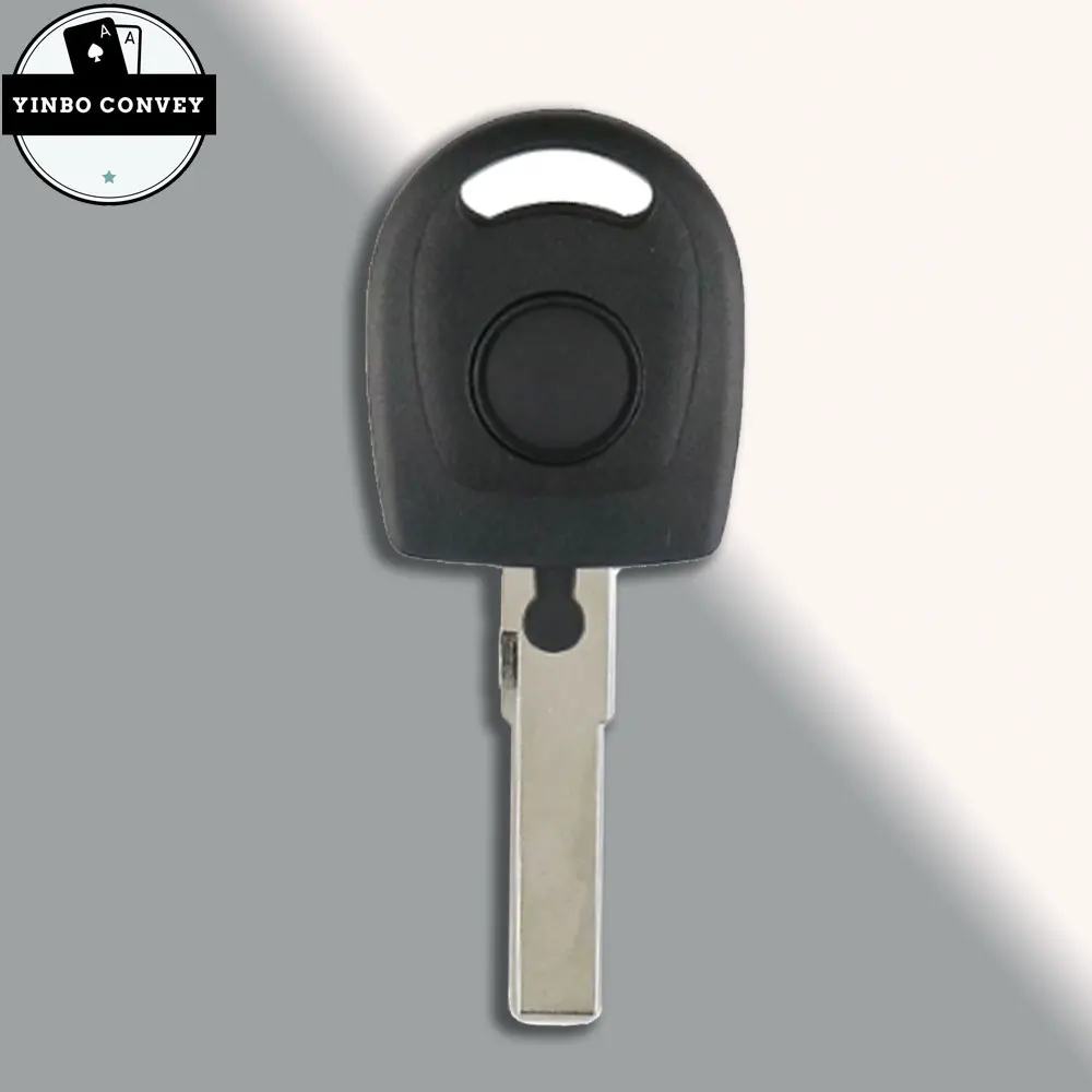 YINBO-Remote Car key Blank Shell ForVolkswagen (VW) B5 Passat Transponder Key HU66 Blade