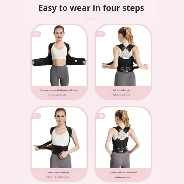 Adjustable Posture Corrector - Thoracic Support Brace for Hunched Back, Neck & Shoulder Pain Relief 6