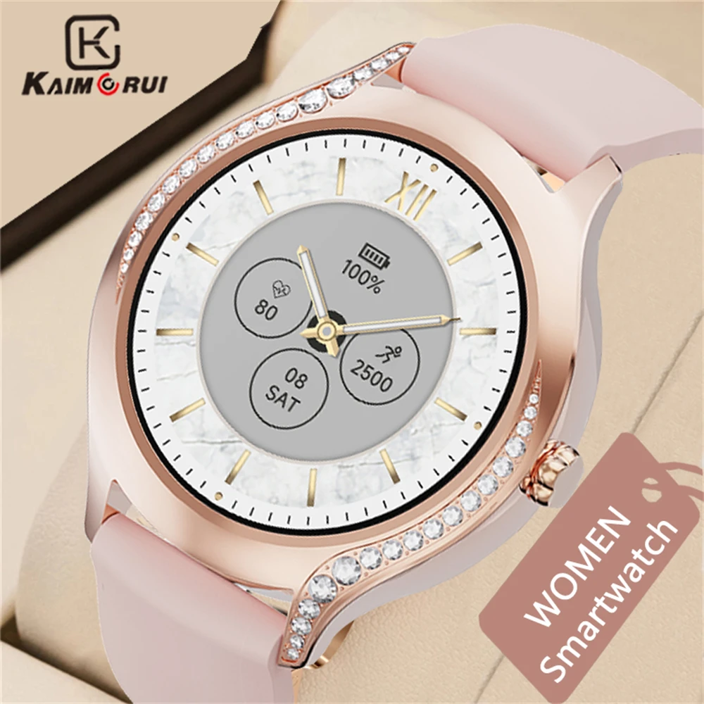 

Женские Смарт-часы KAIMORUI, Bluetooth монитор сердечного ритма, артериального давления, мониторинг здоровья, фитнес-трекер, умные часы