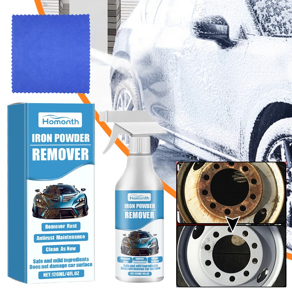 120ml Multi-Purpose Rust Remover Inhibitor Iron Powder Remover Rust Out Instant Spray Metal Cleaning Spray