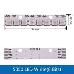 Multi-Bit RGB LED Ring Lamp with Integrated Drivers (8 Bits White)