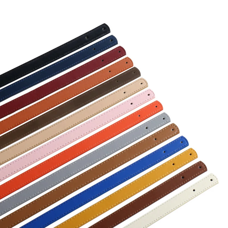 

1pcs 35cm PU Leather Handbag Handle Short Replacement Shoulder Bag Strap Women Solid Color Detachable Durable Bag Accessories