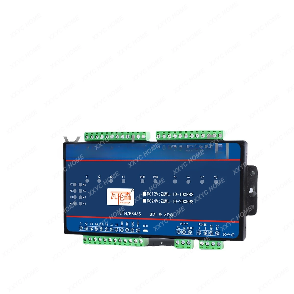 

8-way serial port relay control board module RS232/485 delay linkage IO switch input pulse count