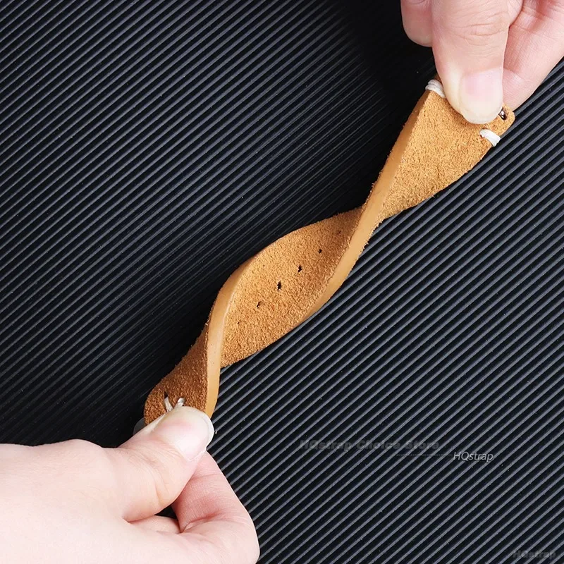 Vintage Suede Leather Quick Release Watch Strap - Sport Bracelet Replacement