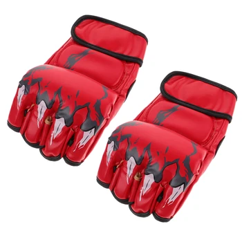Boxing Training Gloves Half Finger for Adults Kickboxing and MMA