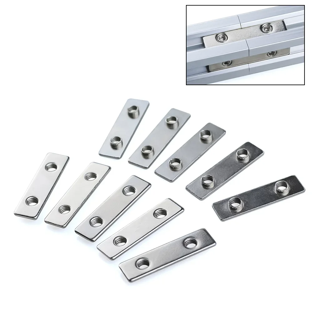 20Pcs M5 Tee Nut Zinc Plated Double T-Nut for V-Slot Aluminum Profile Linear Rail