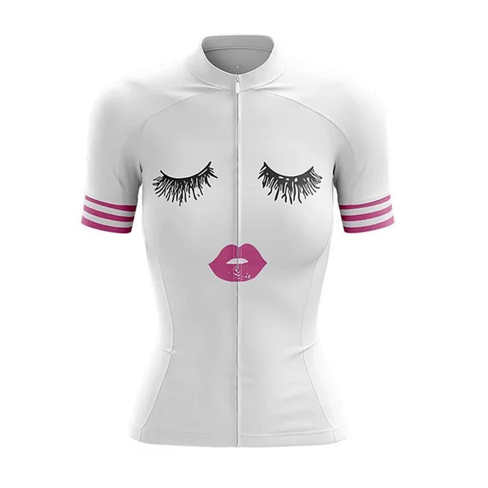 

Womanly Beauty Women Cycling Jersey Short Sleeve Bike Shirt Bicycle Wear Mountain Road Clothes Cycle Racing MTB Clothing