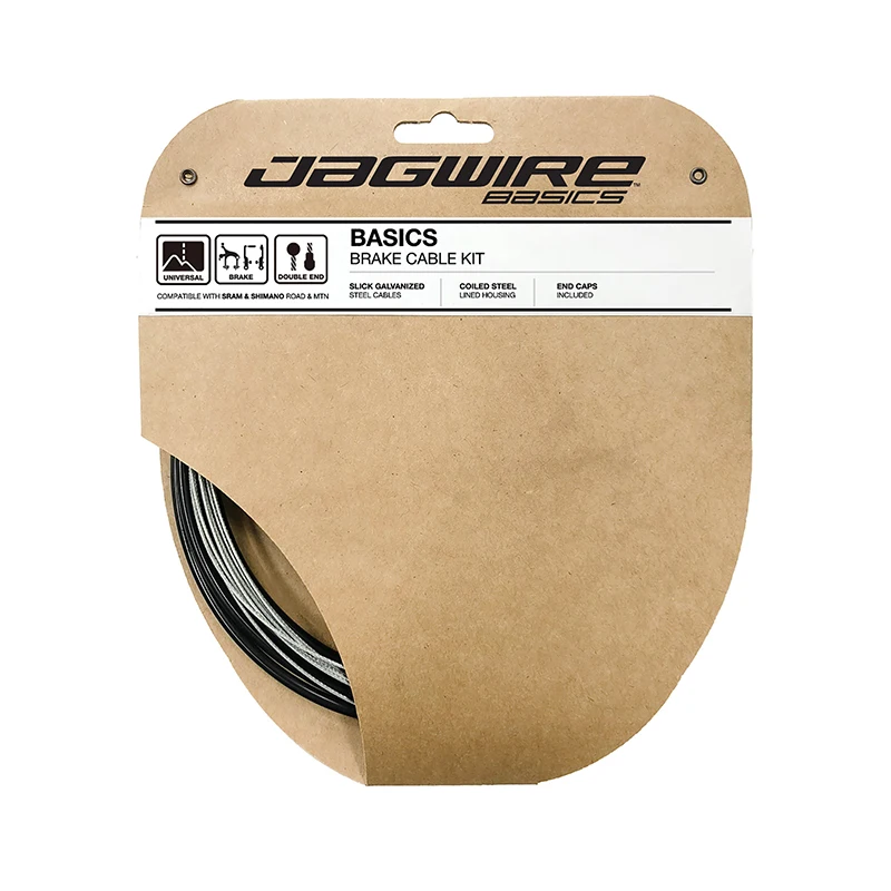 JAGWIRE BWKB000 MTB 로드 바이크 브레이크 케이블 및 하우징 세트 (시마노 SRAM 브레이크 키트용) 이너 와이어 아우터 호스 사이클링 부품
