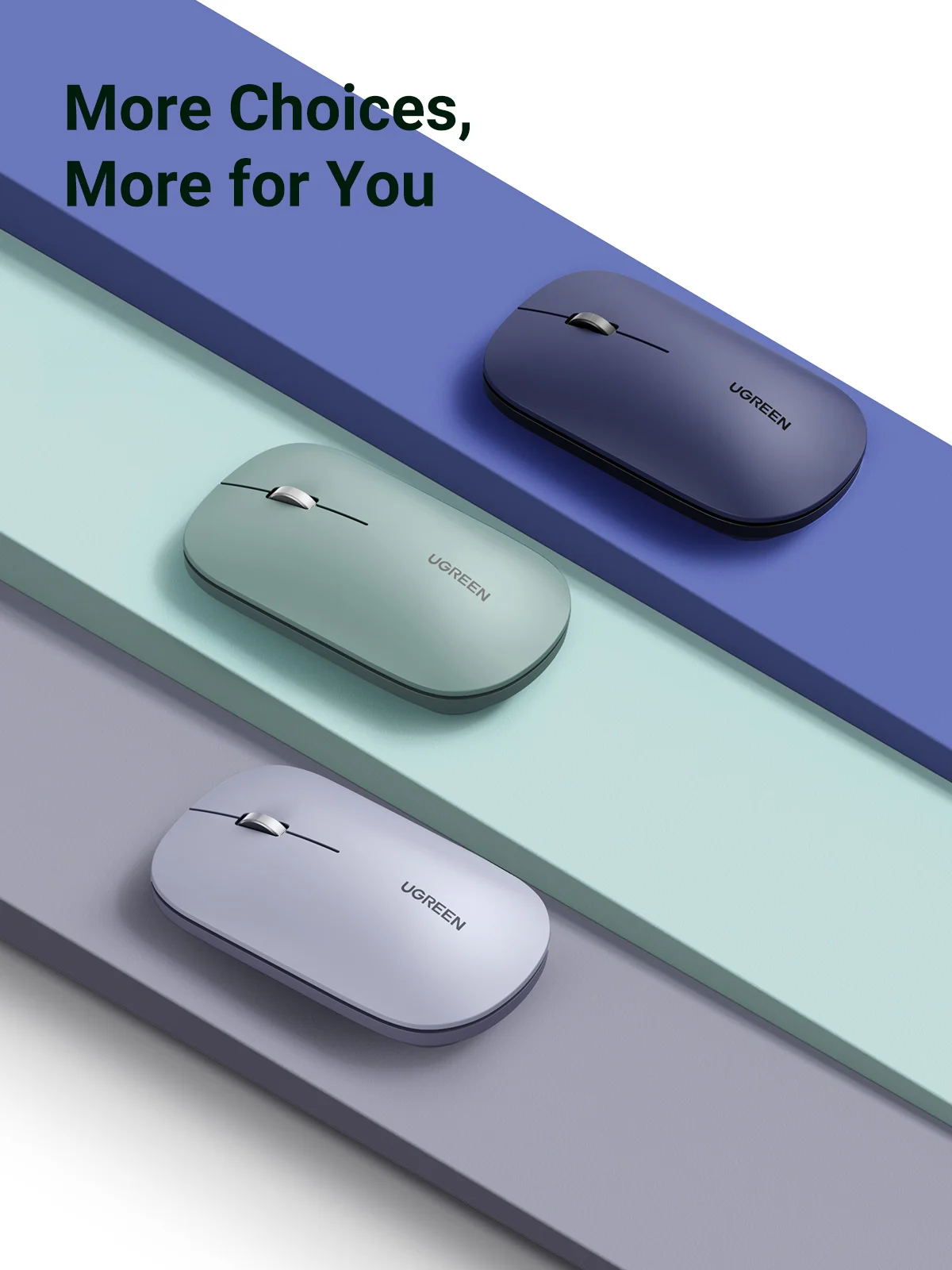ugreen mouse sem fio dpi clique em silêncio para macbook pro ipad ar tablet computador portátil pc mouse sem fio