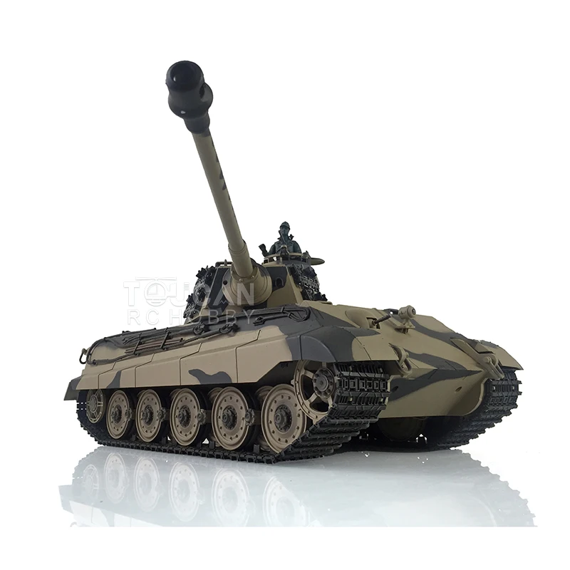 Henglong 1/16 7.0 King Tiger RTR RC Tank 3888A FPV 360 Turret Rotation Barrel Recoil Smoke Effect BBs Airsoft TH19738-SMT7 5