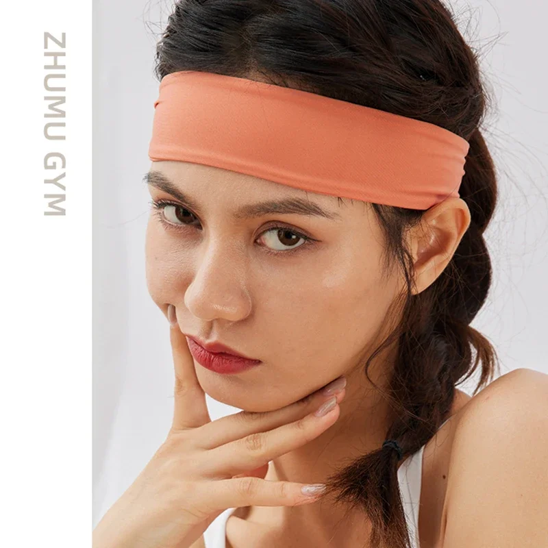 Fashion Yoga elastic headband Sports Yoga fitness high elastic sweat absorption headband solid color sports running