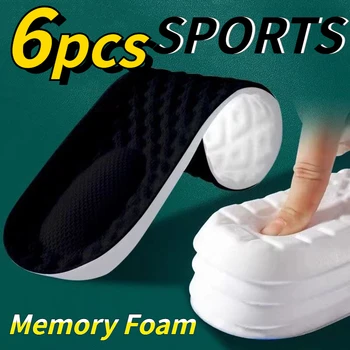 3 paia 2 paia 1 paio nuove solette in memory foam per uomo soletta sportiva supporto per arco morbido cuscinetti per scarpe traspirante piedi cura inserto cuscino 1