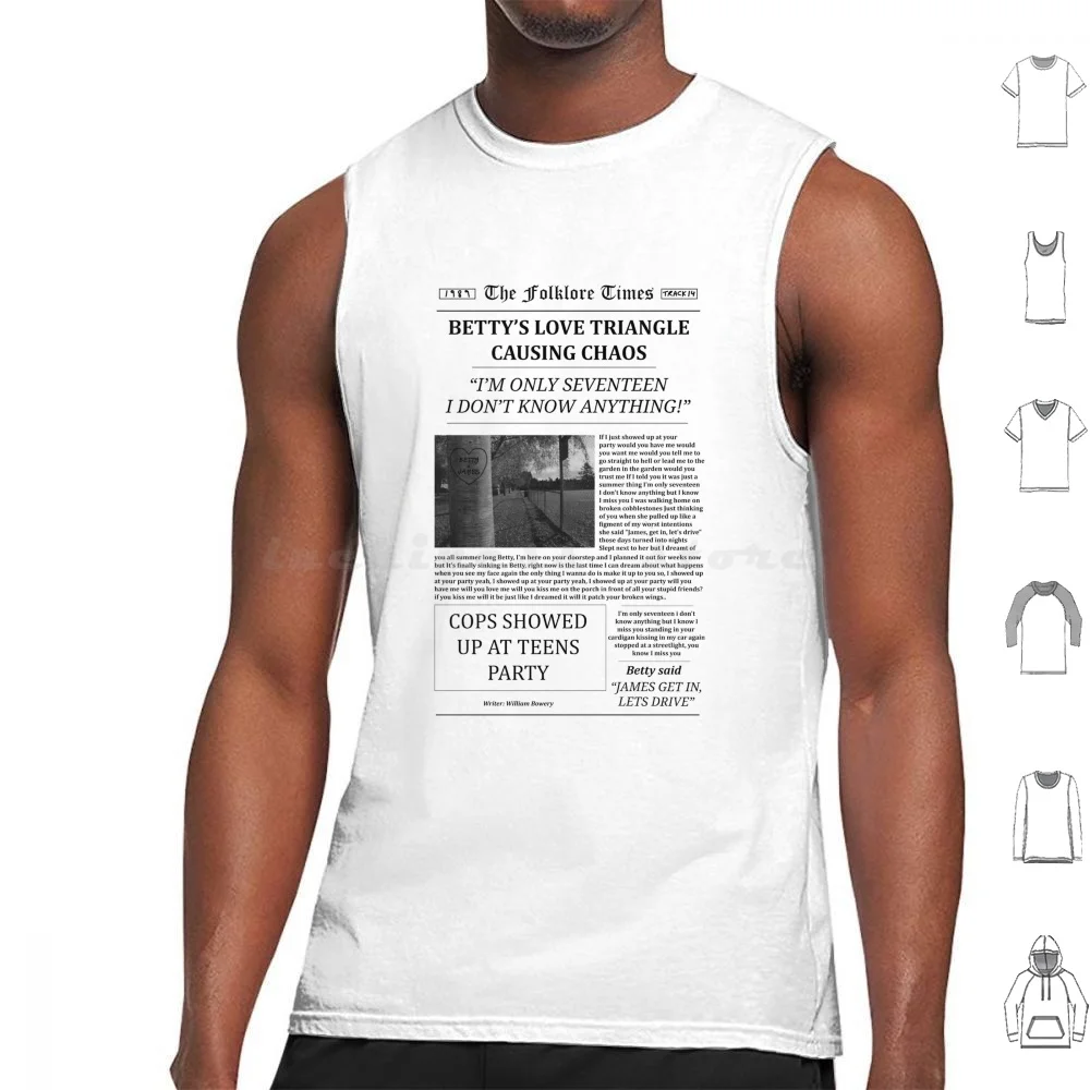 thumbnail image 1 of Camisetas sin mangas de periódico Estampado Algodón Reputation Letras 1989 Swift Taylor Ts7 Speak Now Lover Fearless Me Reputation Red, 1 of 5