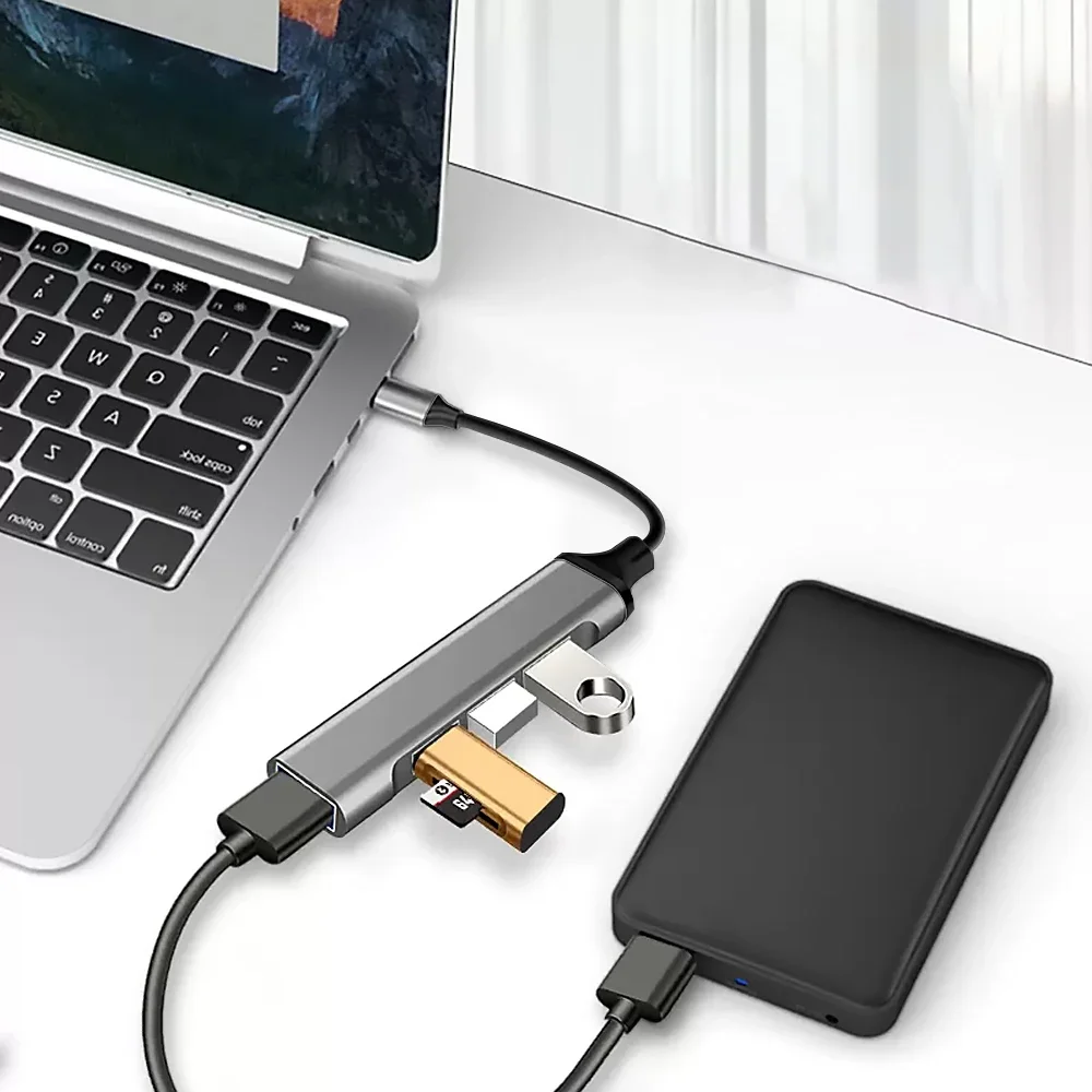 4-Port USB 3.0 Hub with Expansion Capabilities