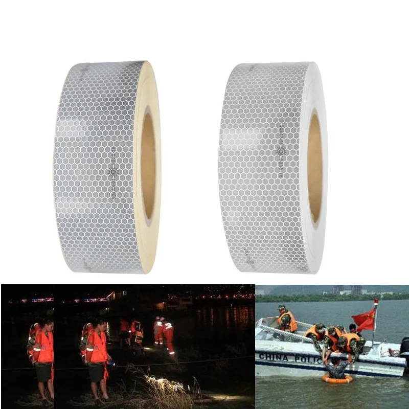 

High Strength Emergency Marine Night Reflective Tape Film Silver Gray SOLAS Lifeboat Reflector Sticker