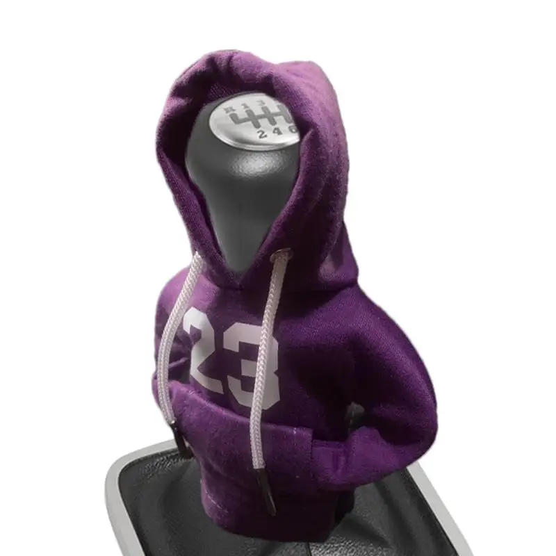

Mini Hoodie For Car Shifter Funny Car Shift Knob Hoodie Cute And Protective Shifter Hoodie Anti Slip Automotive Interior