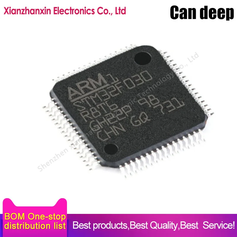 

2~10PCS/LOT STM32F030R8T6 STM32F030 030R8T6 R8T6 LQFP-64 32-bit microcontroller MCU IC chip