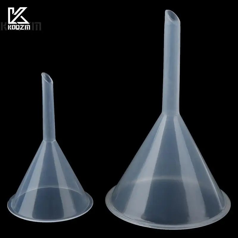 1pcs 60/90mm Mini Plastic Funnel Small Mouth Liquid Oil Funnels Laboratory Supplies Tools School Experimental Supplies