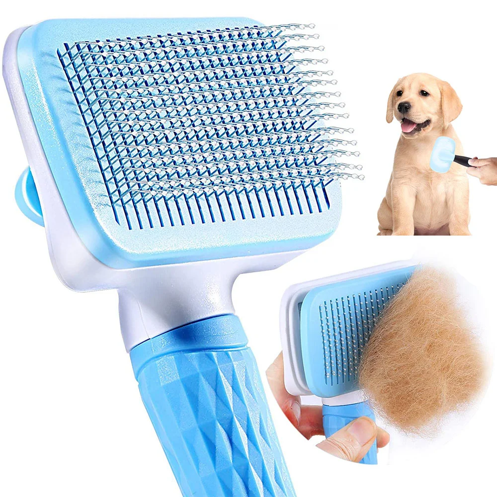 Dog Hair Remover Comb Cat Dog Hair Grooming And Care Brush For Long Hair  Dog Pet Removes Hairs Cleaning Bath Brush Dog Supplies - Combs - AliExpress