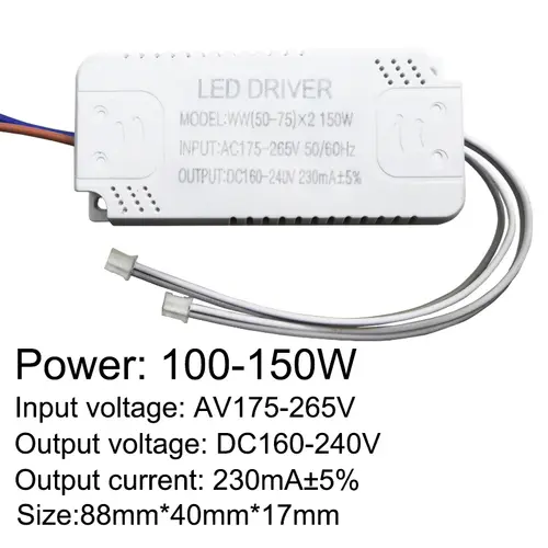 LED Driver 230mA 8-24w 24-40w 40-60w 60-80w 80-120w 100-150w LED Constant Current Driver Power Unit Supply LED Transformer - Image 6