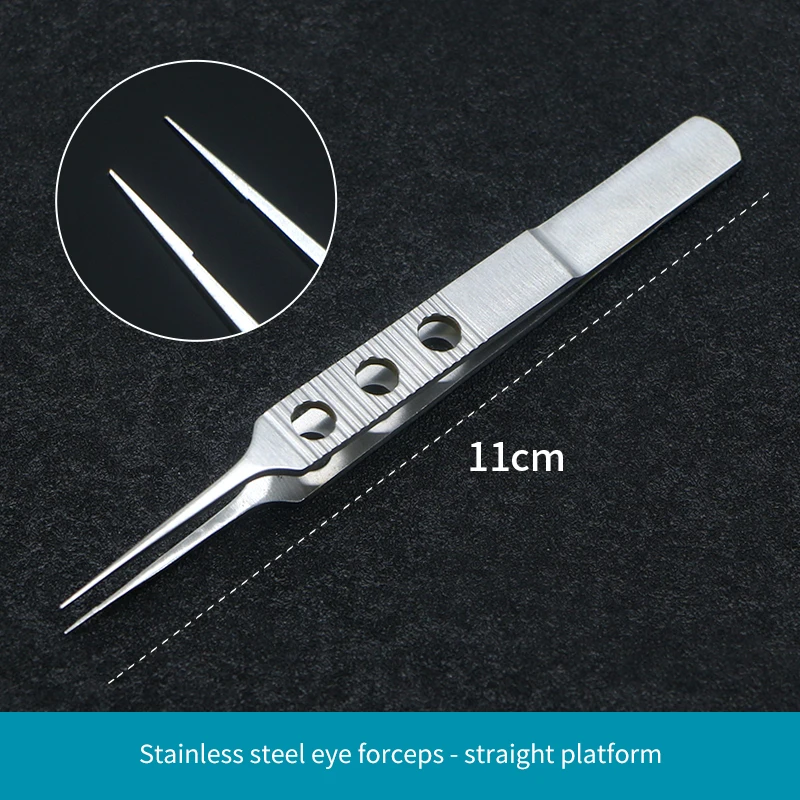 11cm Titanium Forceps Ophthalmic Micro Scissor Tweezer Titanium Microsurgical Instruments Eyelid Forceps Ophthalmic Cornea Scissors