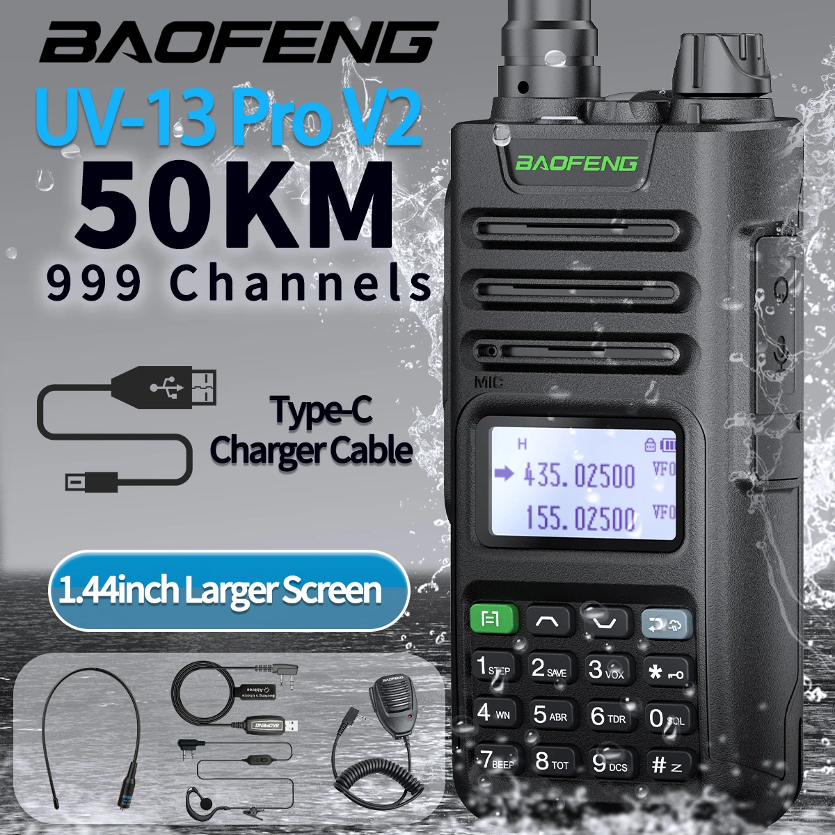 Baofeng – Scanner Radio Portable professionnel Uv 10R Plus