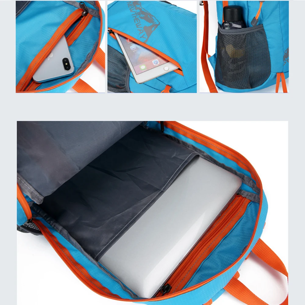 Waterproof Polyester Folding Backpack for Camping Hiking