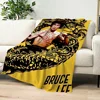 K-Kung fu B-Bruce L-Lee Blanket Skin friendly comfort warm soft plush blanket suitable sofa living room office bedroom 5
