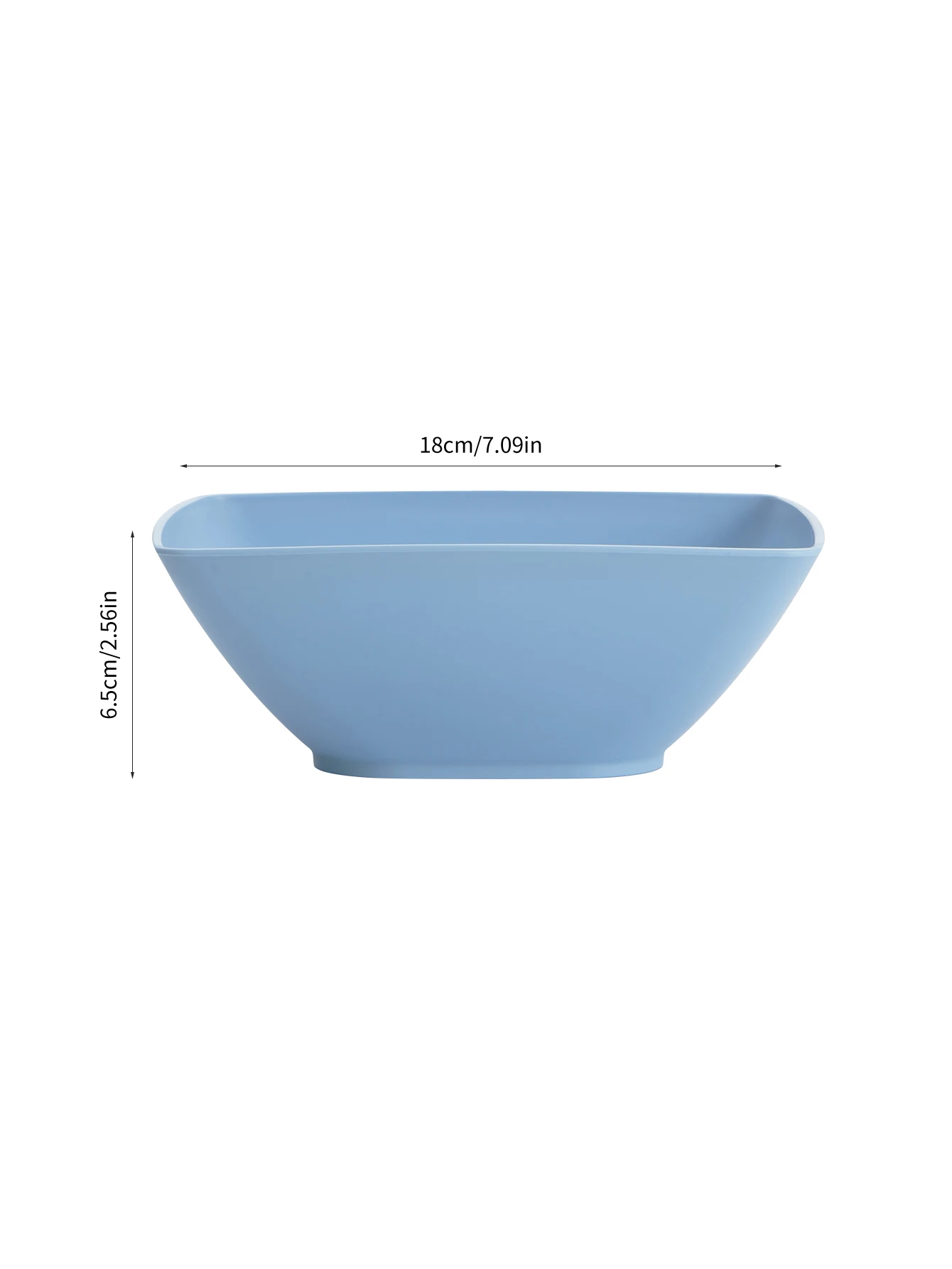reusable Large size plastic square bowl 6