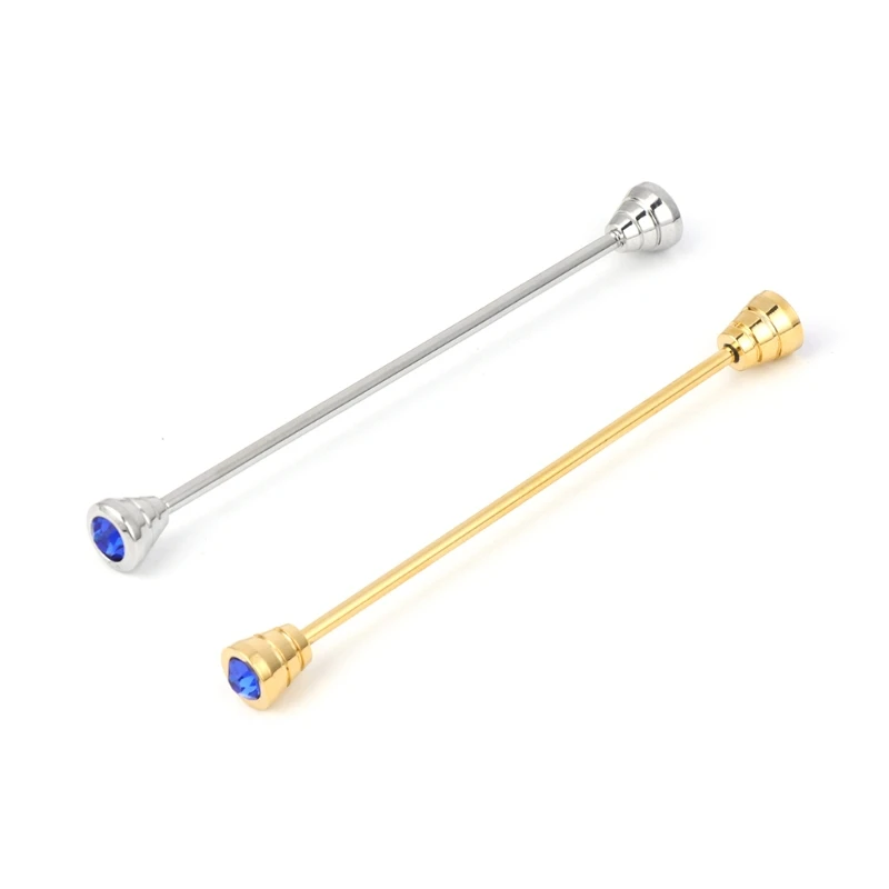 

Mens Shirt Collar Pin Necktie Tie Clip Clasp Brooch Bar Barbell Lapel Stick New